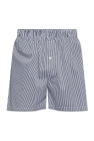 Maison Margiela BLUE Striped shorts