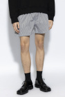Maison Margiela BLUE Striped shorts