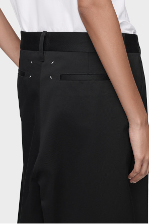 Maison Margiela Shorts con acabado sin rematar