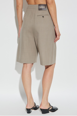 Loewe Wool shorts with crease