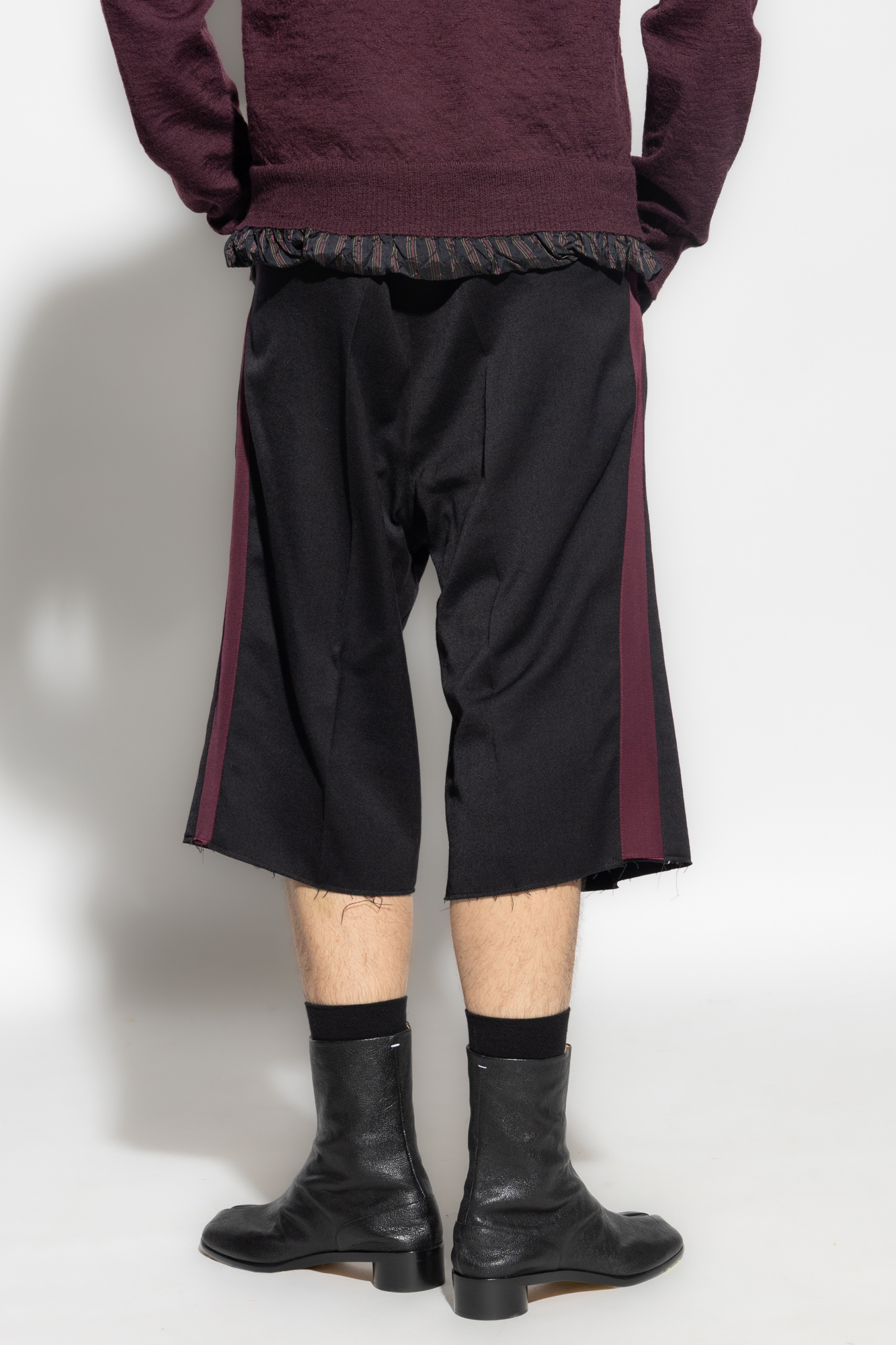 Maison Margiela Shorts with side stripes