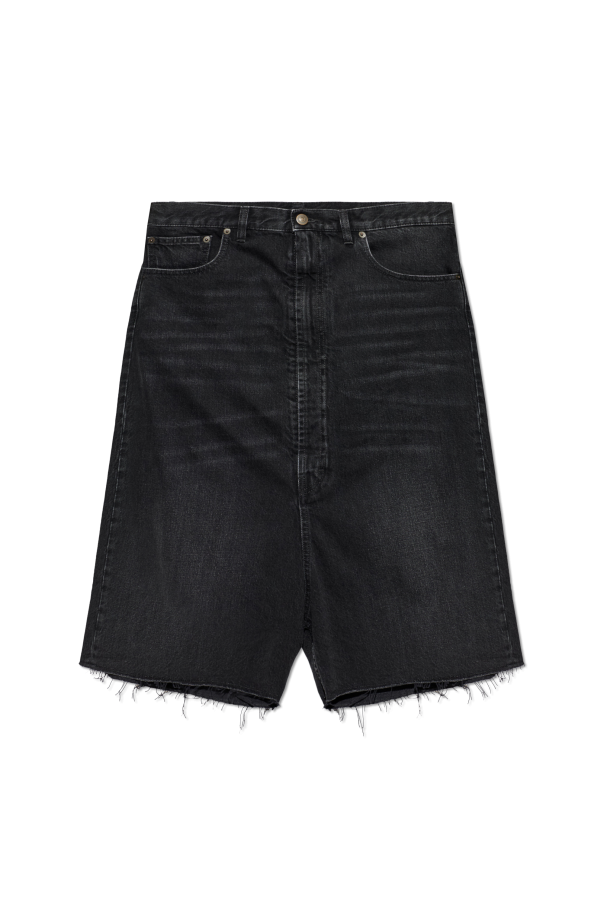 Denim shorts with a `vintage` effect od Maison Margiela