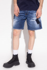 Dsquared2 ‘Boxer’ denim floral-print shorts