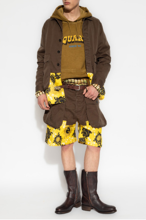 Shorts in contrasting fabrics od Dsquared2