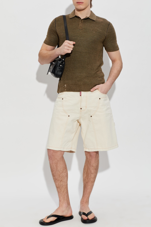 Dsquared2 ‘Cargo’-style denim shorts