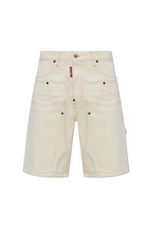‘Cargo’-style denim shorts