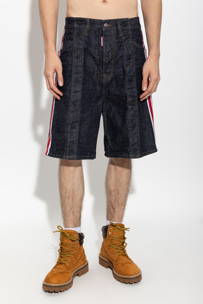 Dsquared2 Pantalones cortos vaqueros de corte recto