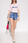 Dsquared2 High-waisted denim shorts