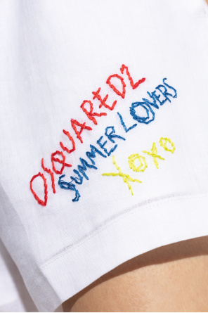 Dsquared2 Linen shorts capsule `Summer Lovers`