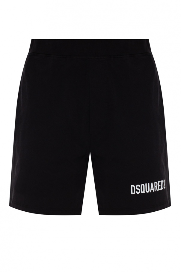 Dsquared2 Icon print track shorts - Black