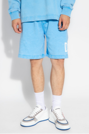 Dsquared2 Shorts leather with logo