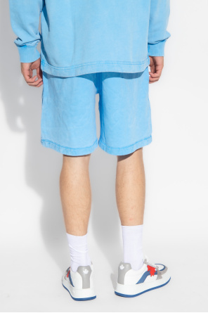 Dsquared2 Shorts leather with logo