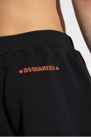 Dsquared2 Bawełniane szorty z logo