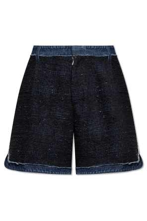 Shorts made from combined fabrics