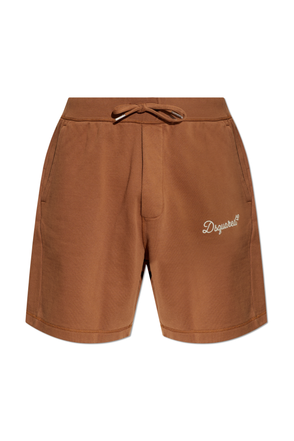 Cotton shorts with embroidered logo od Dsquared2