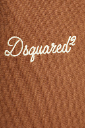 Dsquared2 Calções de algodão com logótipo bordado