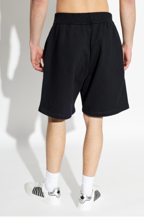 Dsquared2 Calções de algodão com logótipo bordado