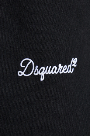 Dsquared2 Calções de algodão com logótipo bordado