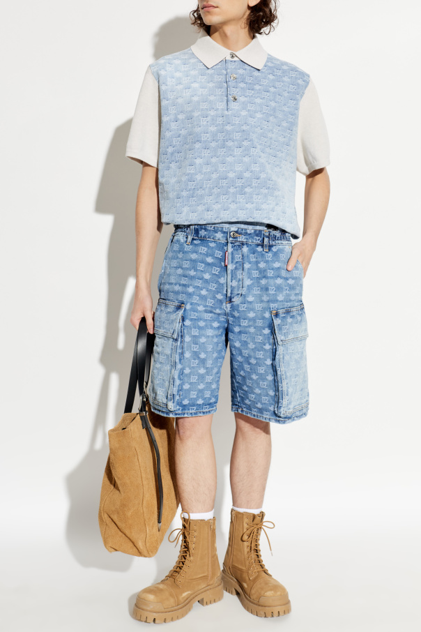 Dsquared2 ‘Cargo’ shorts with monogram