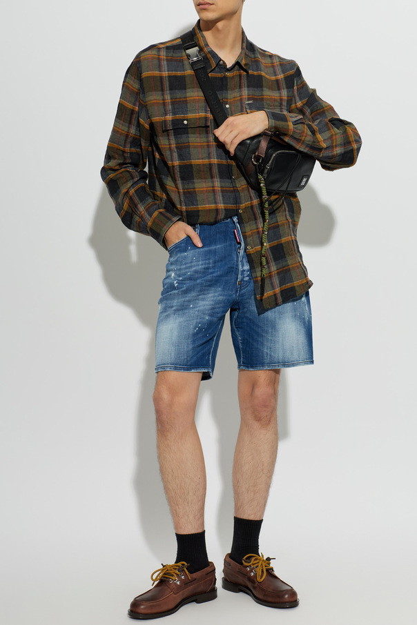 Dsquared2 Calções de ganga ‘Marine’