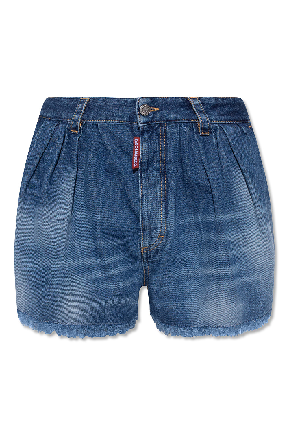 Dsquared2 Fringed denim shorts