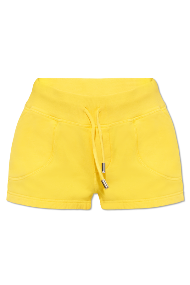 MARANT ÉTOILE Mirana jersey shorts - Yellow
