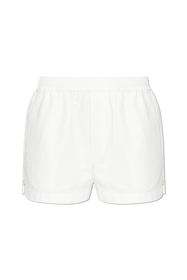 Linen shorts with embroidered logo od Dsquared2