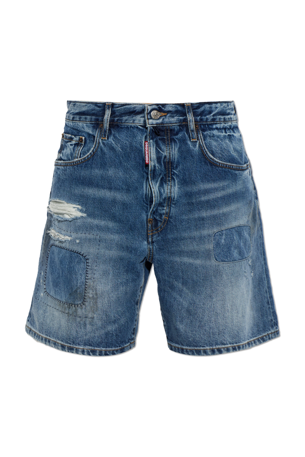 Denim shorts with a vintage effect od Dsquared2