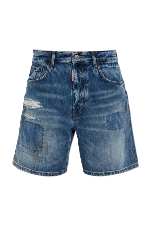 Shorts vaqueros efecto vintage