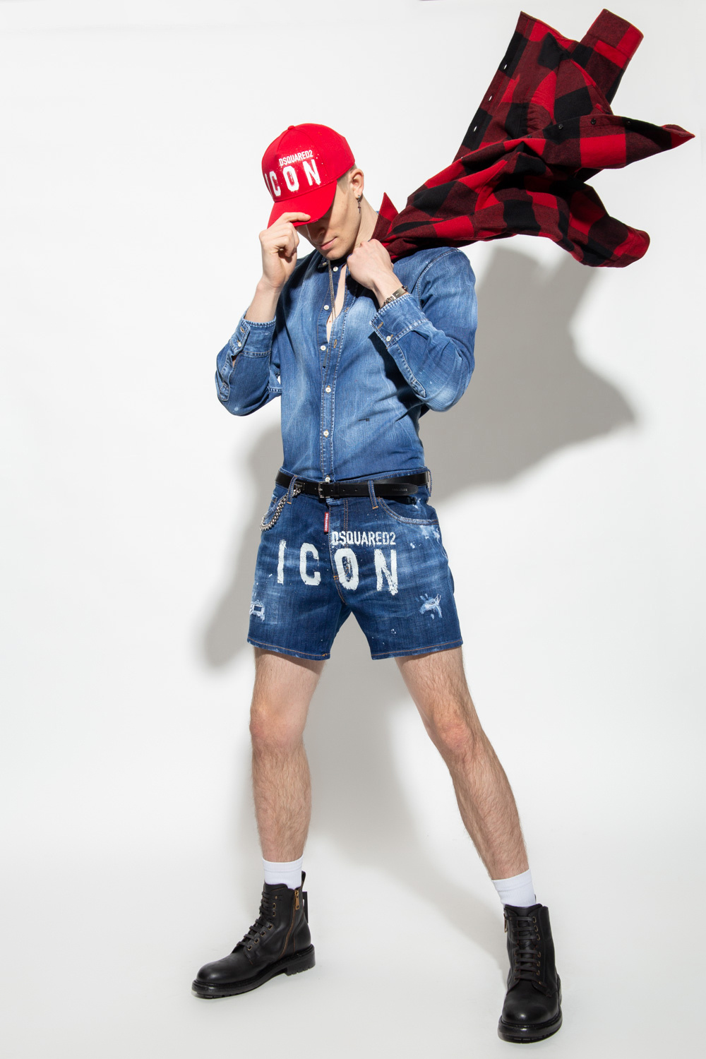 Dsquared2 ‘Dan Commando’ denim shorts