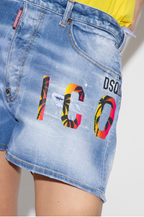 Dsquared2 Jeansowe szorty z logo