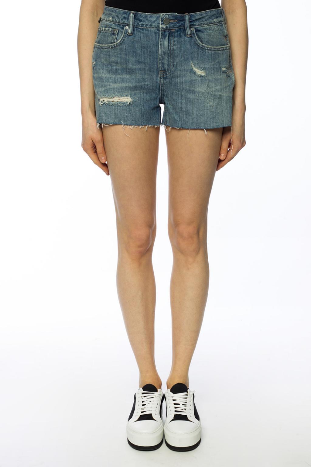 Serene' Denim shorts with holes 