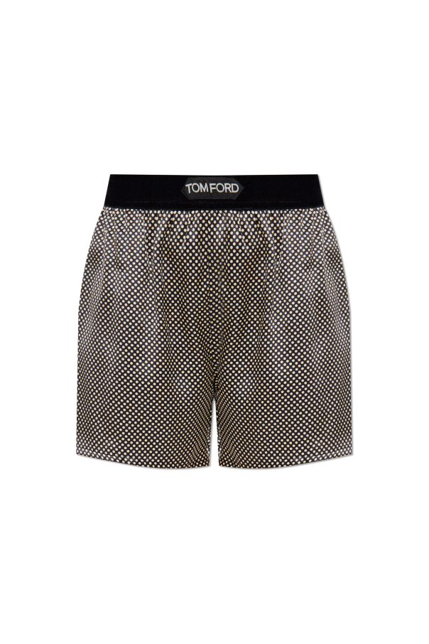 Silk shorts with polka dot pattern od Tom Ford