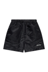 Sporty & Rich BLACK Shorts with logo