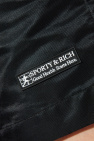 Sporty & Rich BLACK Shorts with logo