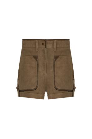 "Marline" suede shorts