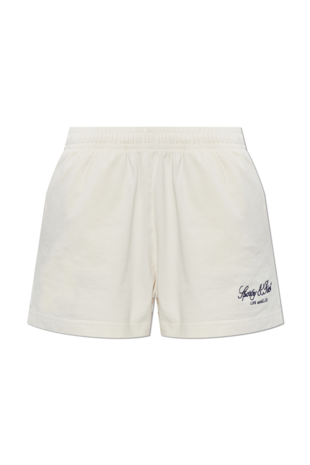 Sweat shorts with embroidered logo od Sporty & Rich