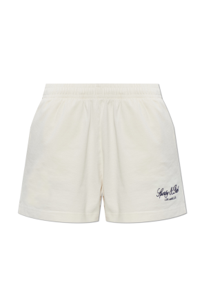 Sweat shorts with embroidered logo