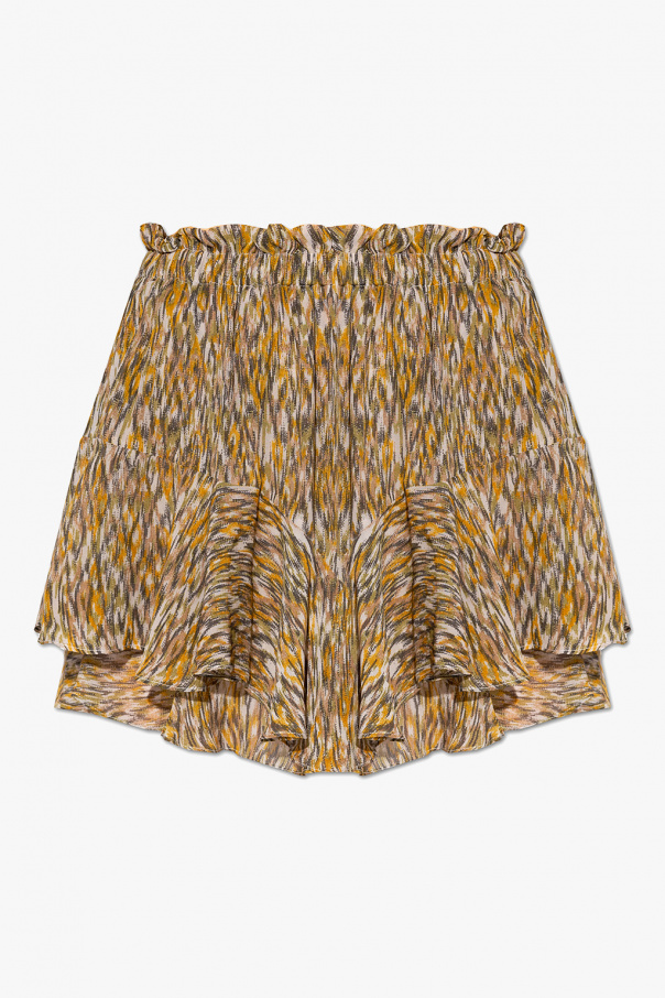 Marant Etoile ‘Sornel’ patterned Velvet shorts