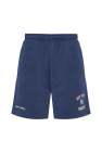 Sporty & Rich NAVY BLUE Shorts from the 47 & The New York Yankees collection