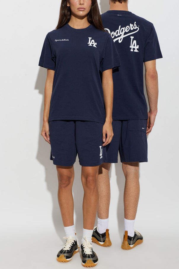 Sporty & Rich Shorts aus der Kollektion ‘S&R X LA Dodgers’