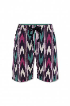 ‘lelian’ patterned shorts od Isabel Marant