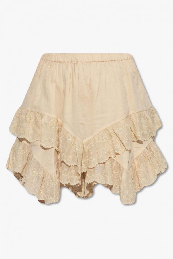 Marant Etoile ‘Locadi’ wrap-over shorts