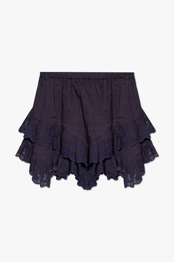 Leggings and Sweat-shirt ‘Locadi’ wrap-over shorts