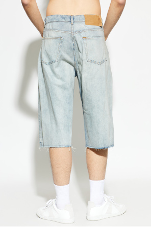 MM6 Maison Margiela Raw hem denim shorts