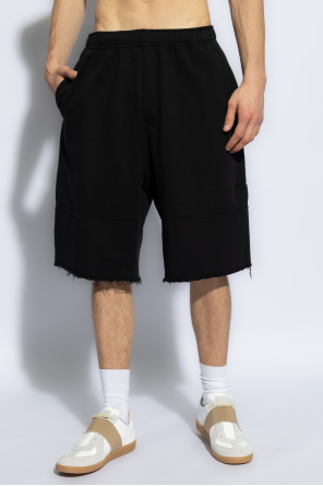 Gurshka wool and cashmere midi dress Cotton shorts