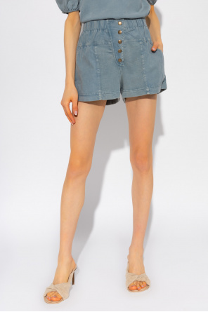 Ulla Johnson ‘Rylan’ cotton tiered shorts