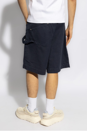 JW Anderson Asymmetrical drawstring-waist shorts