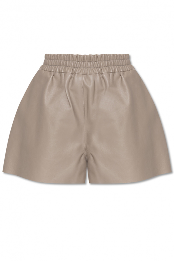 The Mannei ‘Calais’ leather shorts