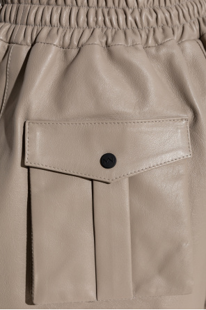 The Mannei ‘Calais’ leather shorts